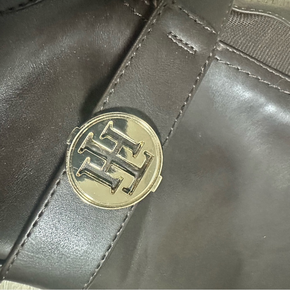 Tommy Hilfiger Brown Leather Riding Boots Women’s 10 - Picture 4 of 6